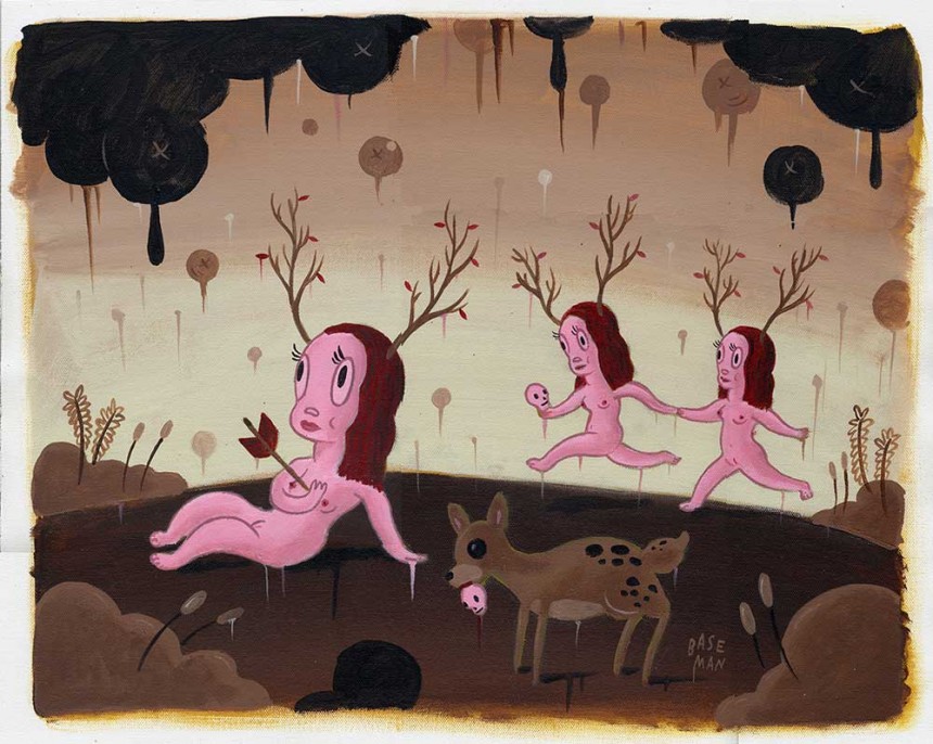 Venison’s Fate – Acrylic on canvas, 2006, 20” x 16”