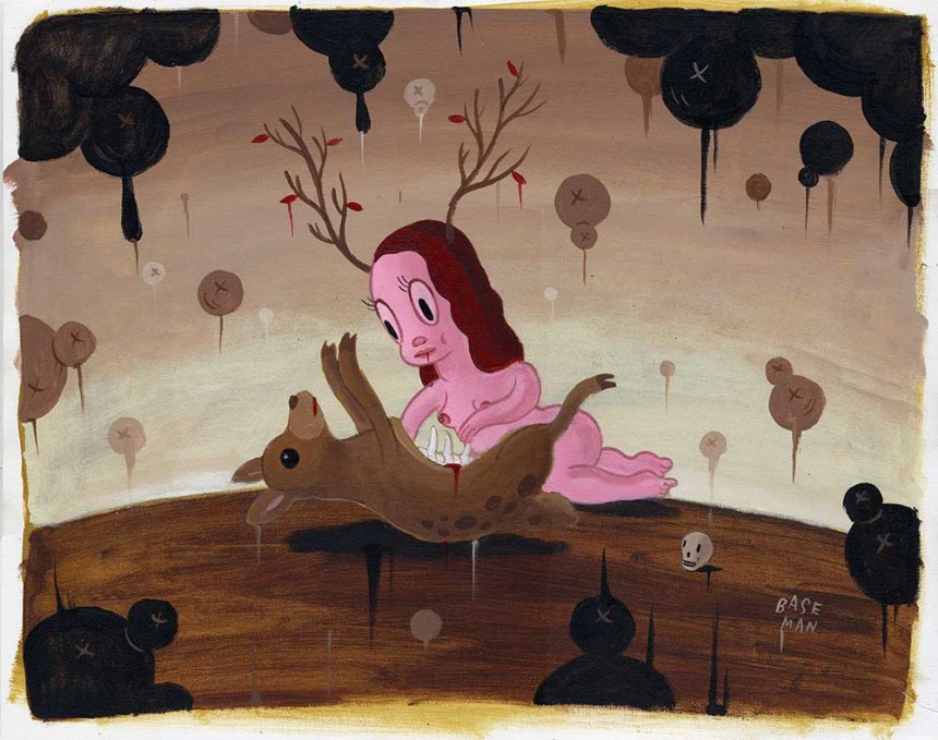 Venison’s Feast – Acrylic on canvas, 2006, 12” x 16”
